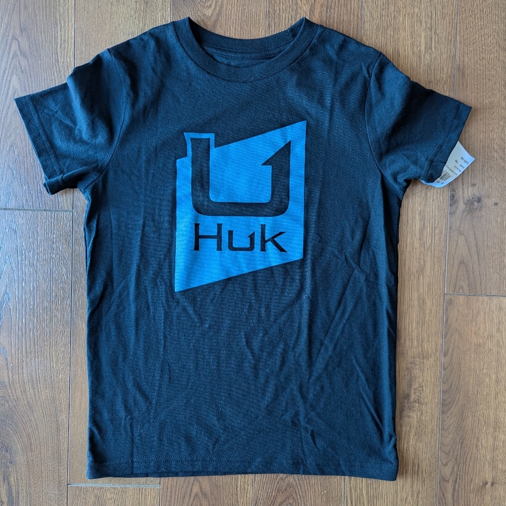 Huk Slice Logo T Shirt Youth Medium NWT